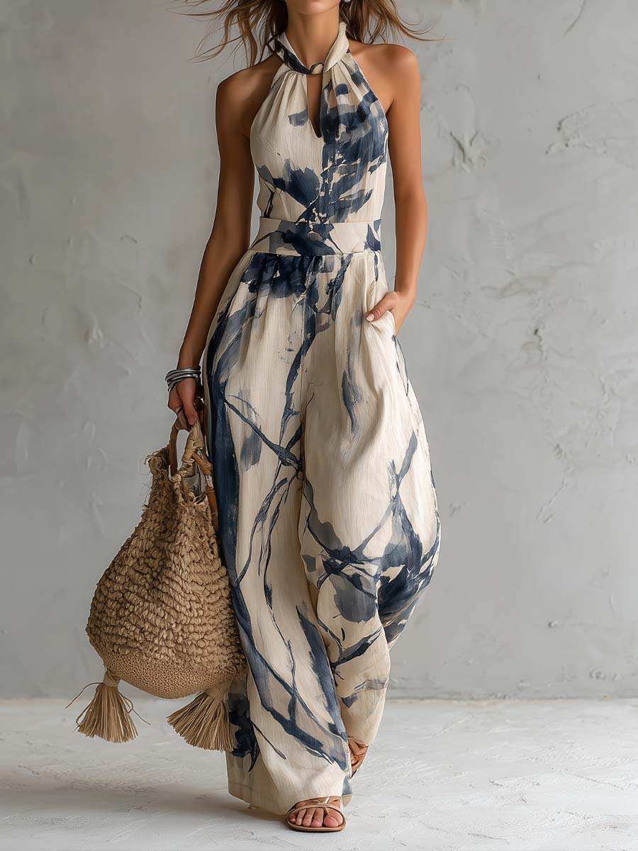 Chloe | Halter Wide-Leg Jumpsuit