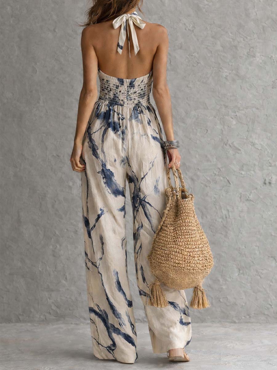 Chloe | Halter Wide-Leg Jumpsuit