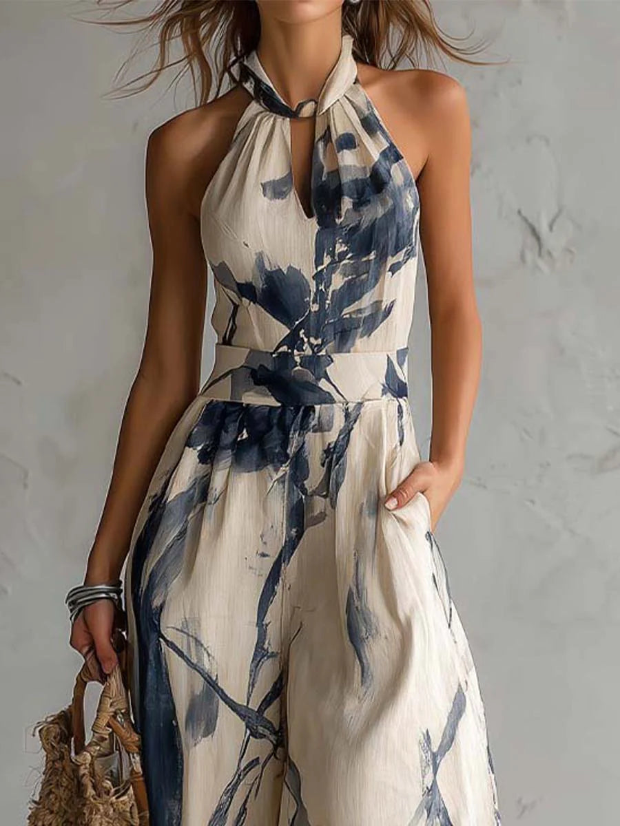Chloe | Halter Wide-Leg Jumpsuit