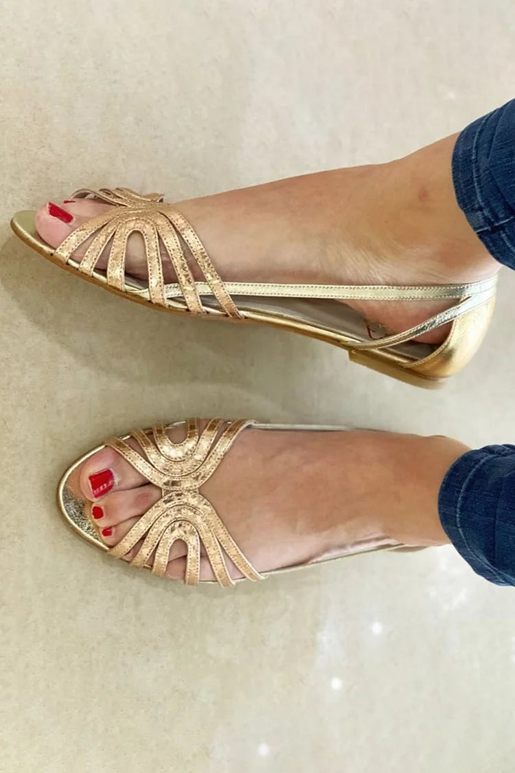 Éléonore | Golden Summer Light Sandals