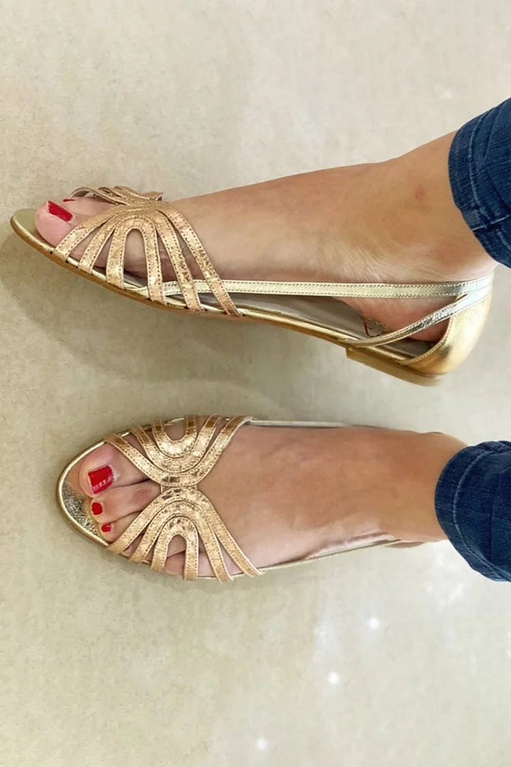 Éléonore | Golden Summer Light Sandals