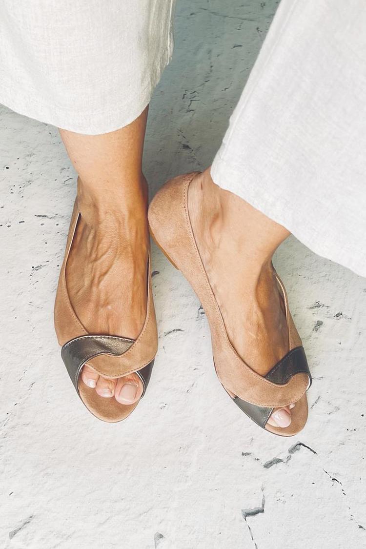 Tayla | Braided Strap Colour-Block Sandal