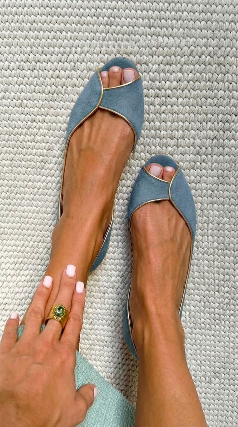 Jasmine | Open-Toe D'Orsay Flat