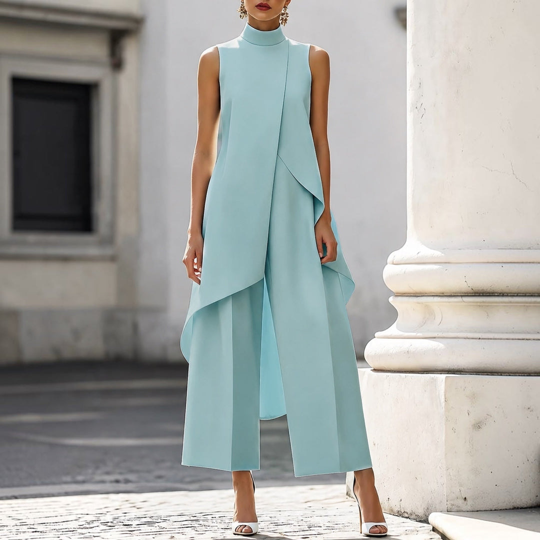 Valentina | Draped Wide-Leg Jumpsuit