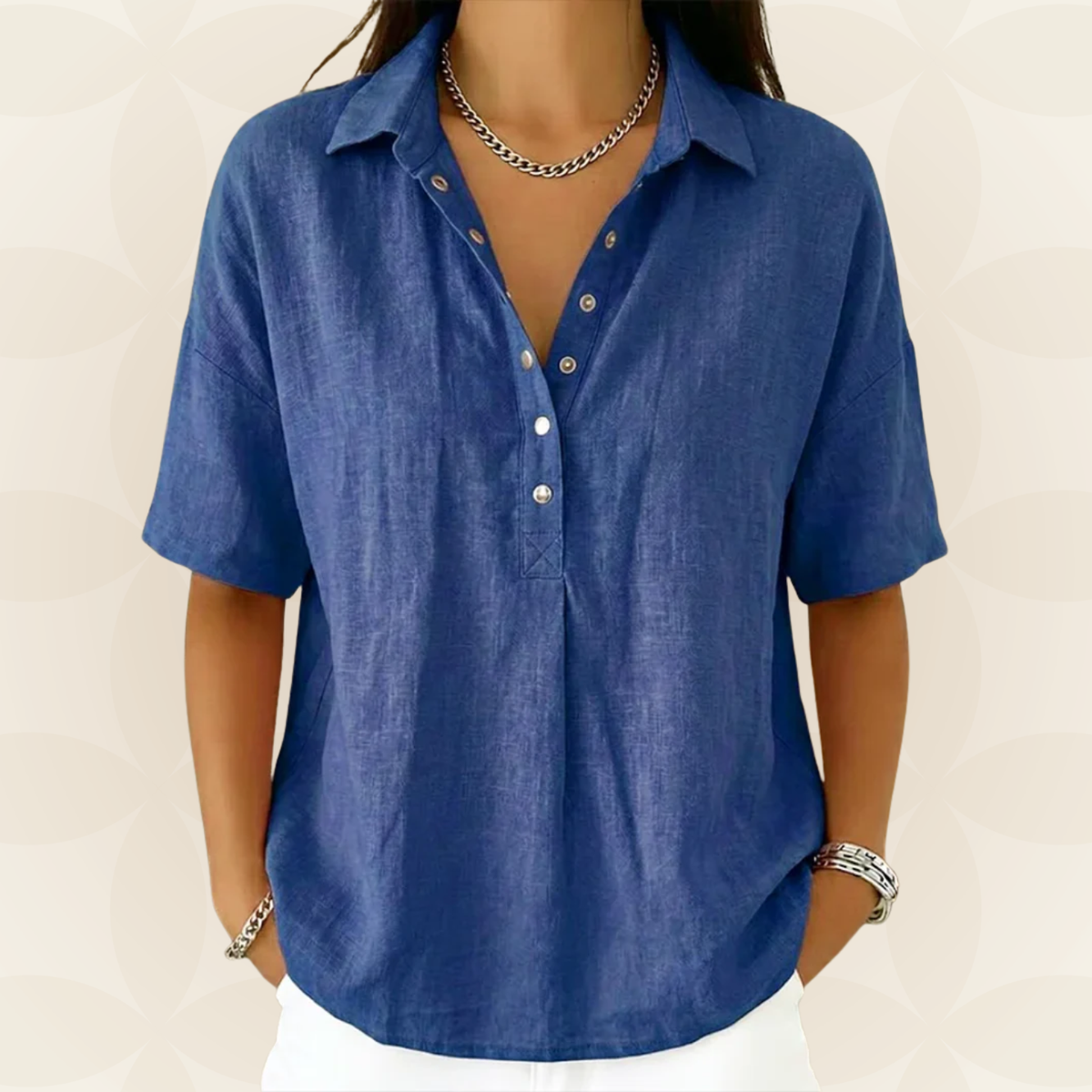 Maeve | Relaxed Collared Blouse