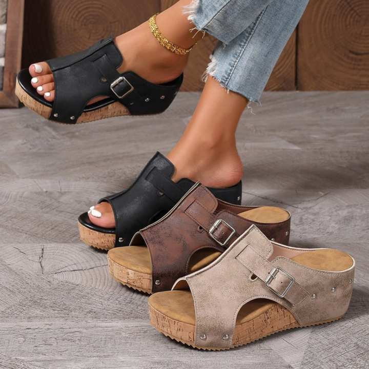 Carol - Comfort Wedge Sandals
