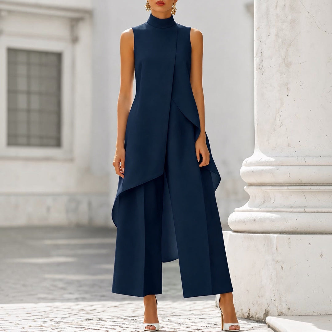 Valentina | Draped Wide-Leg Jumpsuit