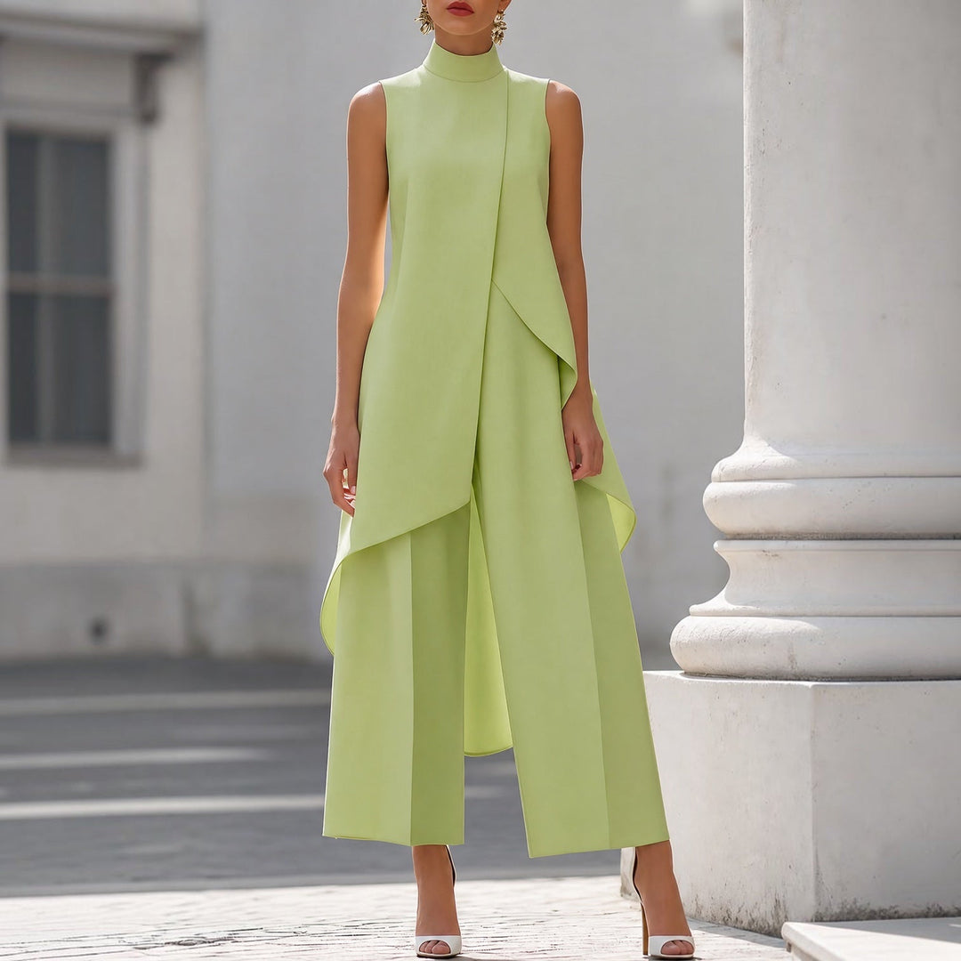 Valentina | Draped Wide-Leg Jumpsuit