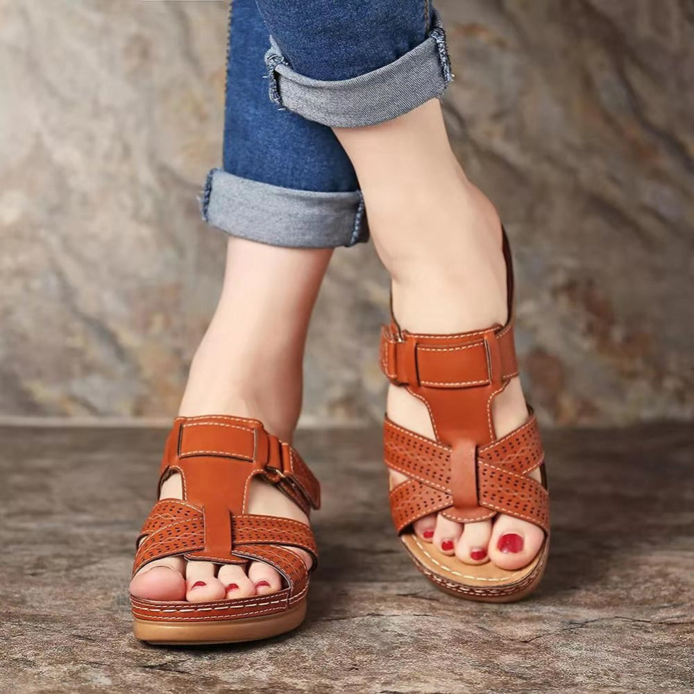 Angela - Casual Wedge Heeled Sandals