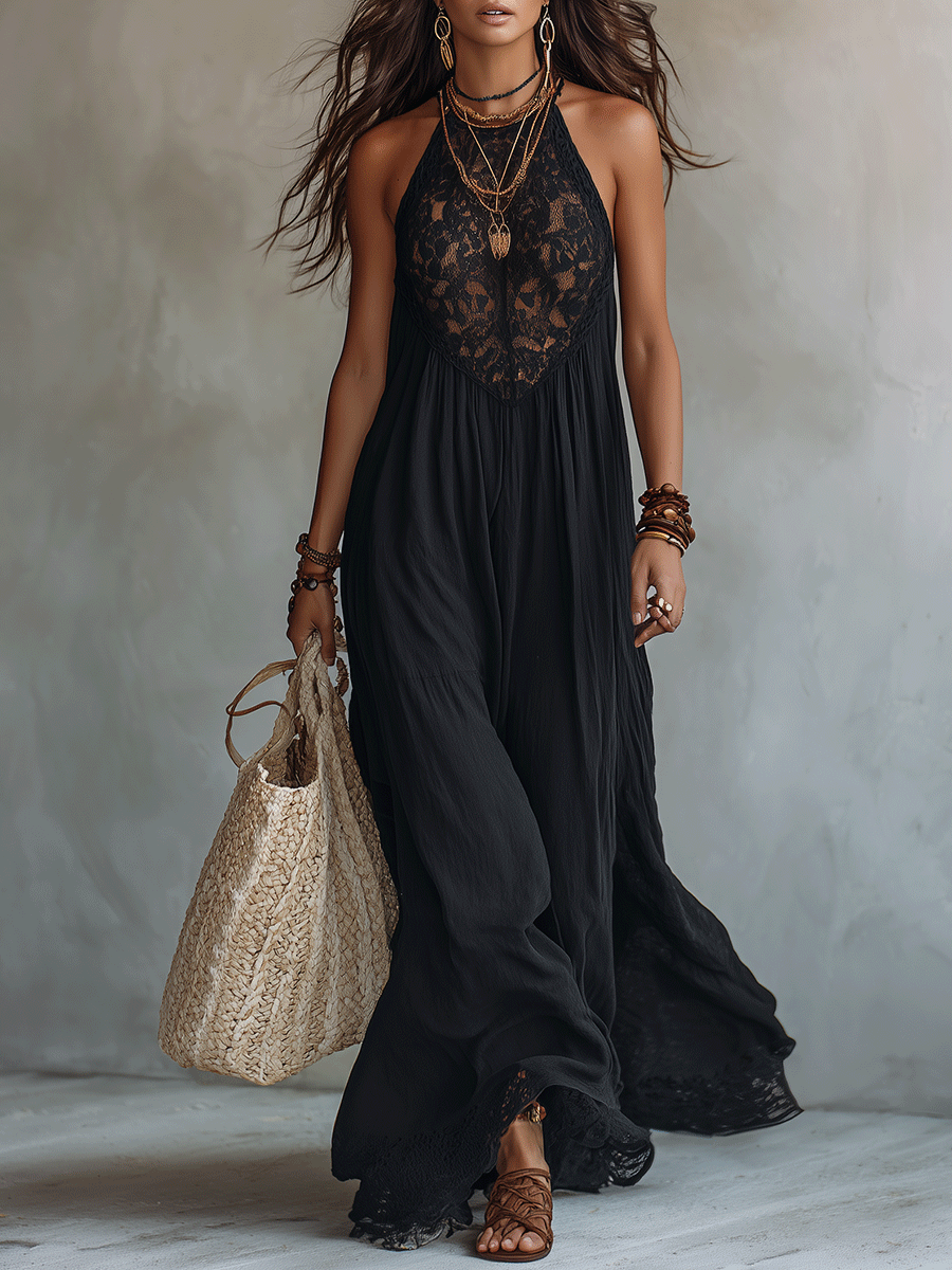 Selene | Sleeveless Drape Evening Maxi Dress