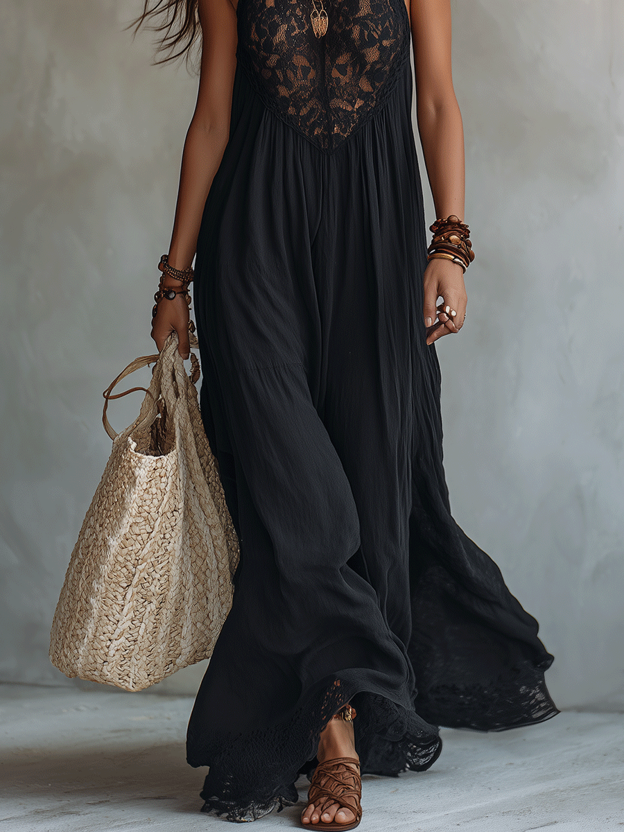 Selene | Sleeveless Drape Evening Maxi Dress