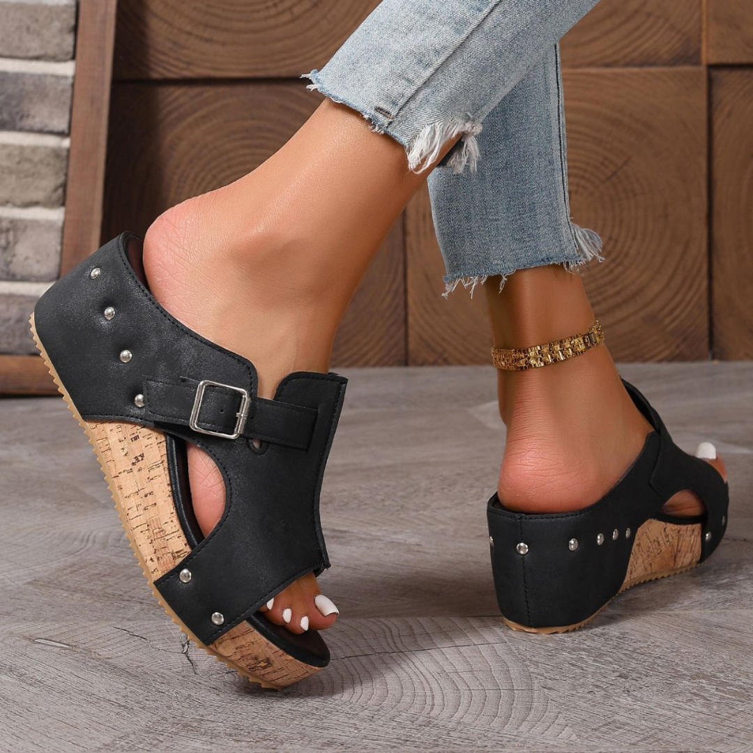 Carol - Comfort Wedge Sandals