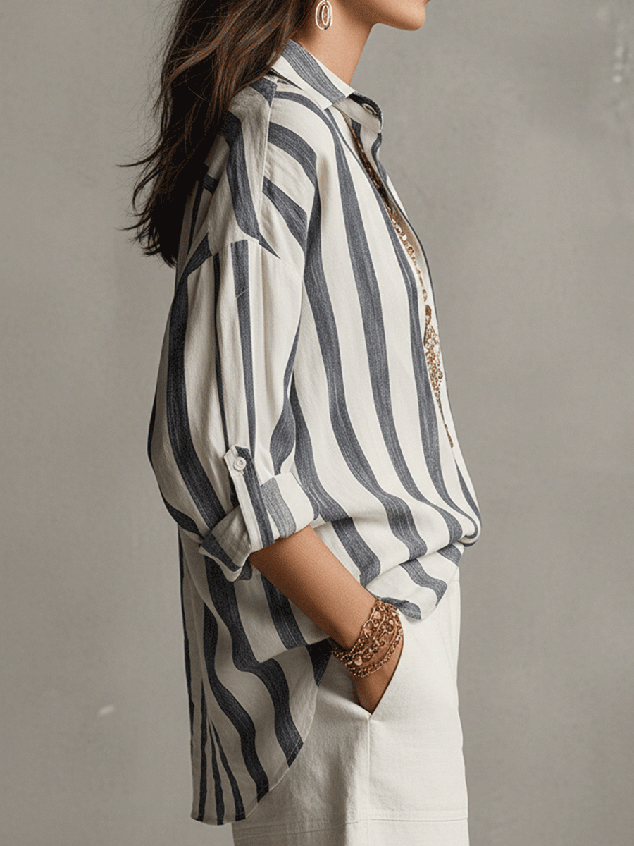 Marina | Relaxed Striped Blouse