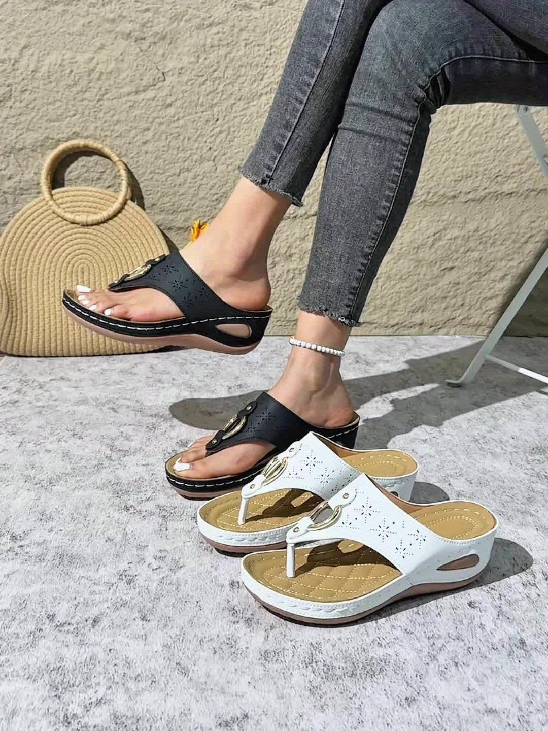 Muriel - Fashionable Comfort Wedge Sandals