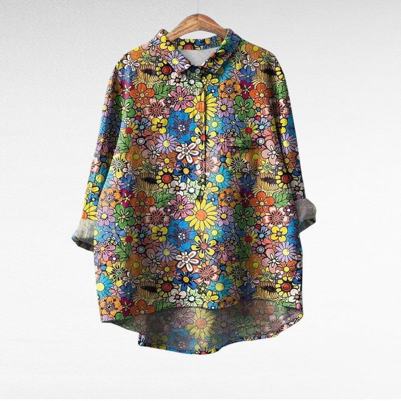 Amiya - Elegant Linen Summer Blouse