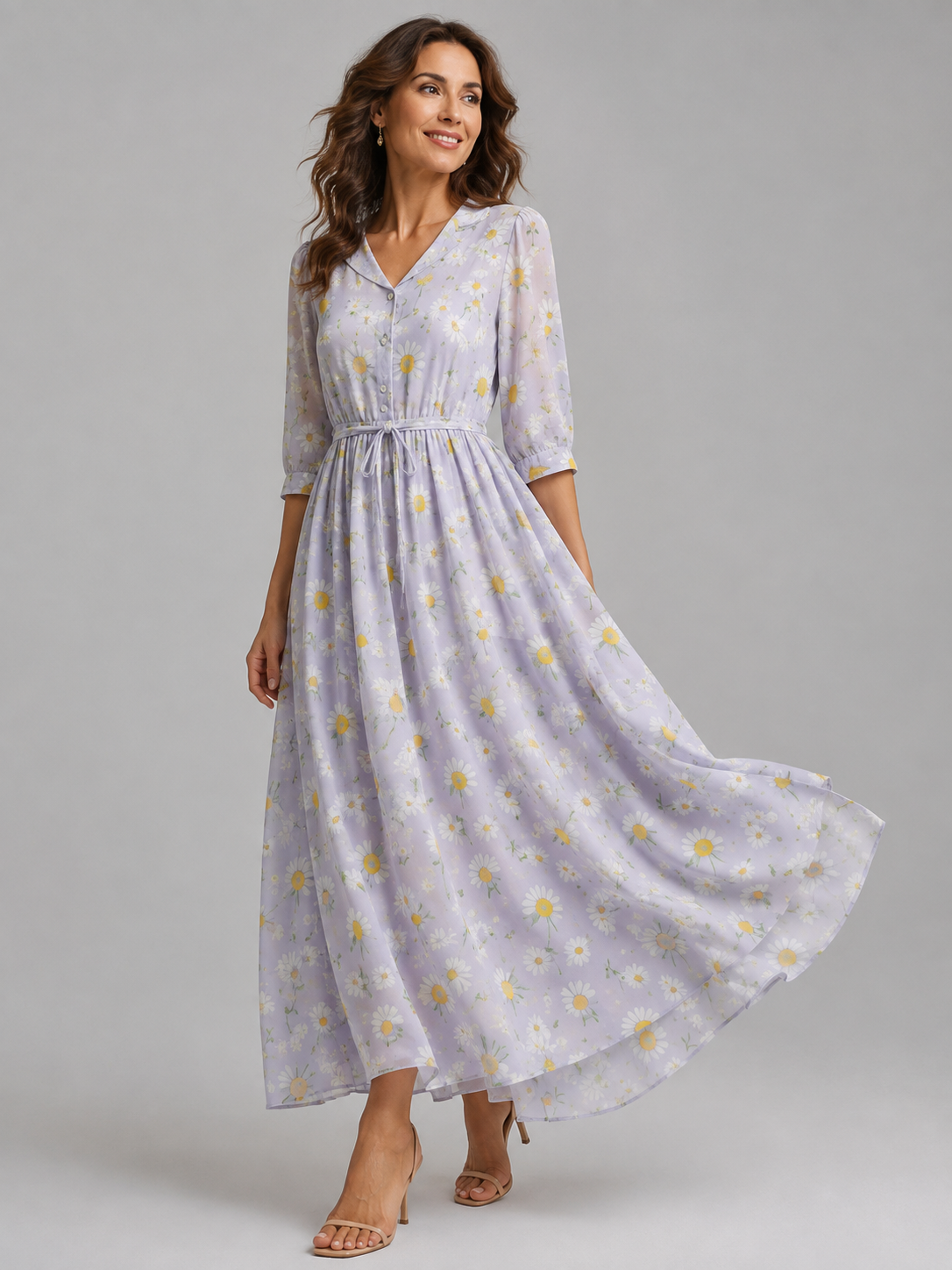 Denise – Elegant Daisy Dress
