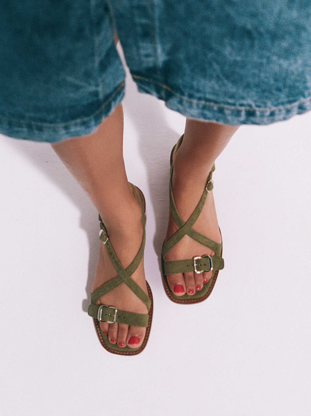 Federica | Suede Sandals