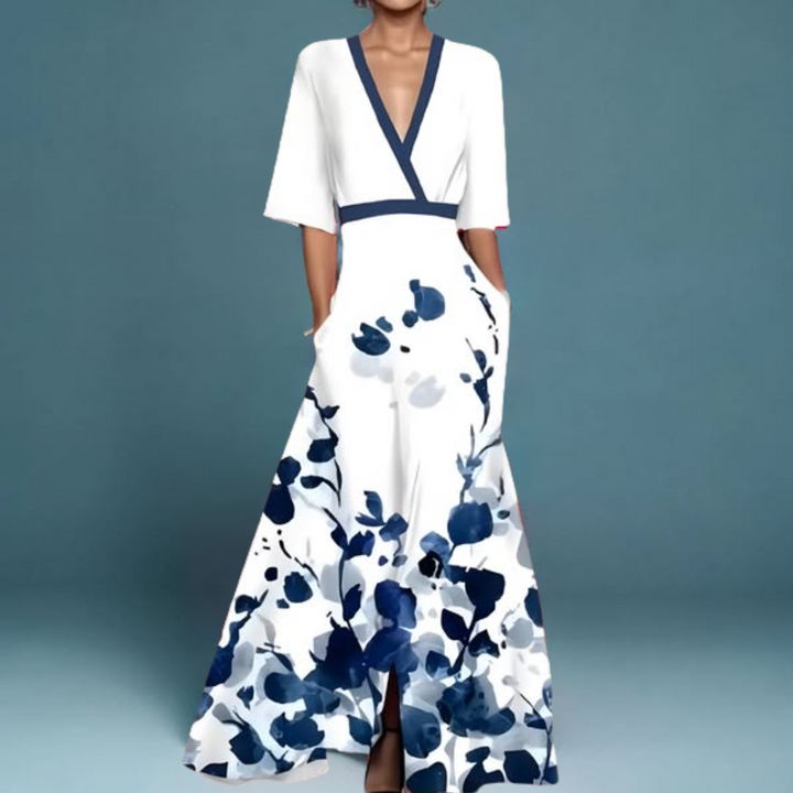 Michelle™ | Elegant Floral Print Dress