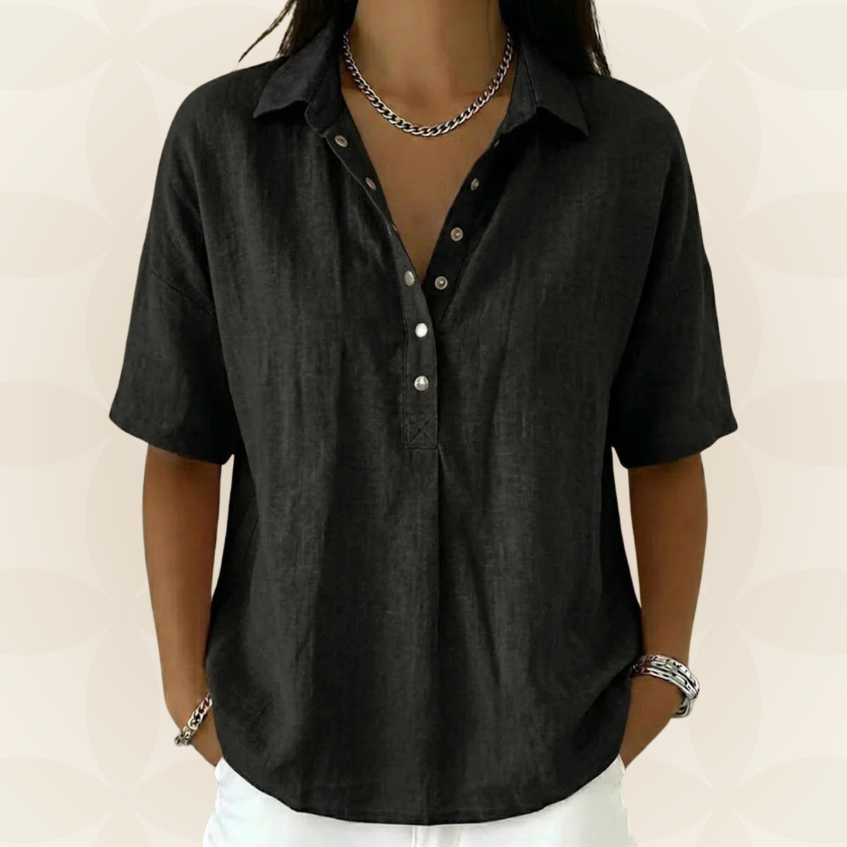 Maeve | Relaxed Collared Blouse