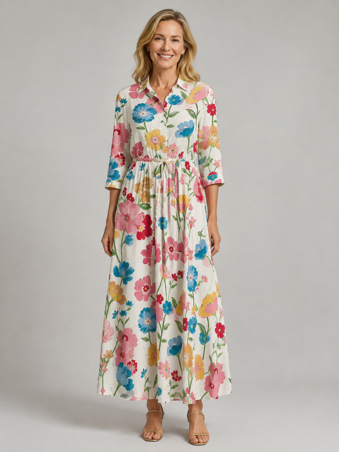 Pamela – Classic Floral Dress