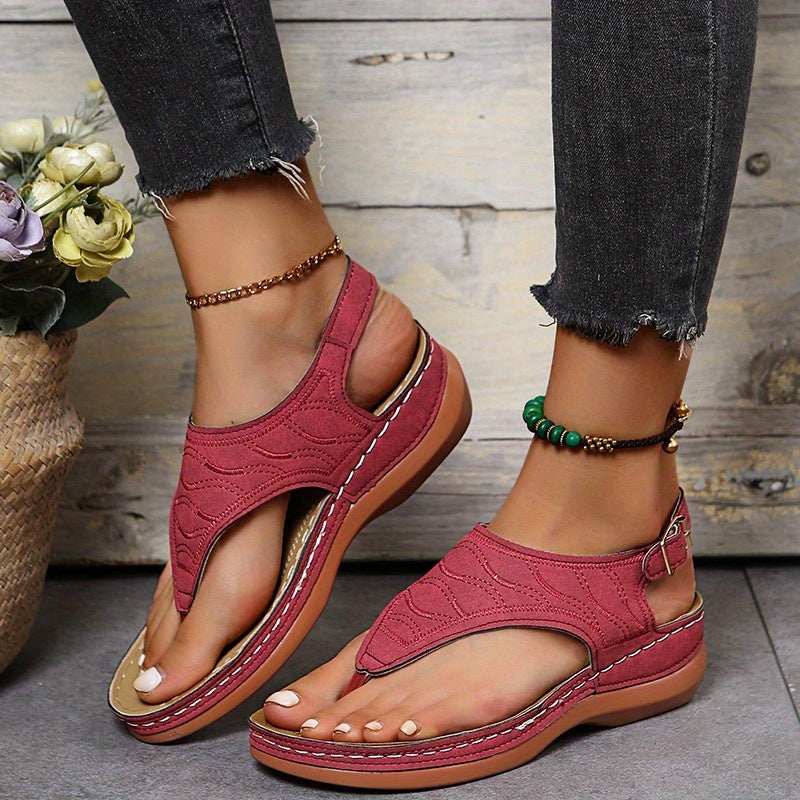Faye - Comfortable Wedge Sandals
