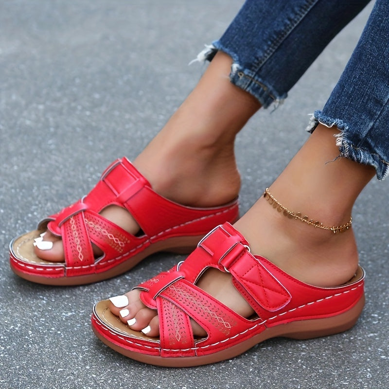 Angela - Casual Wedge Heeled Sandals