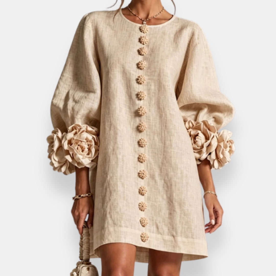 Marcelle | Floral Cuff Mini Dress
