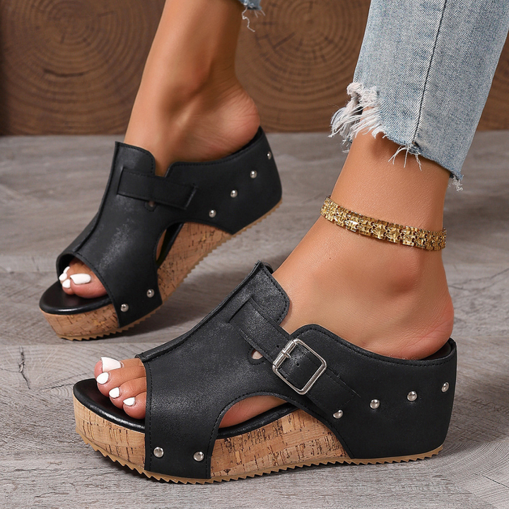Carol - Comfort Wedge Sandals