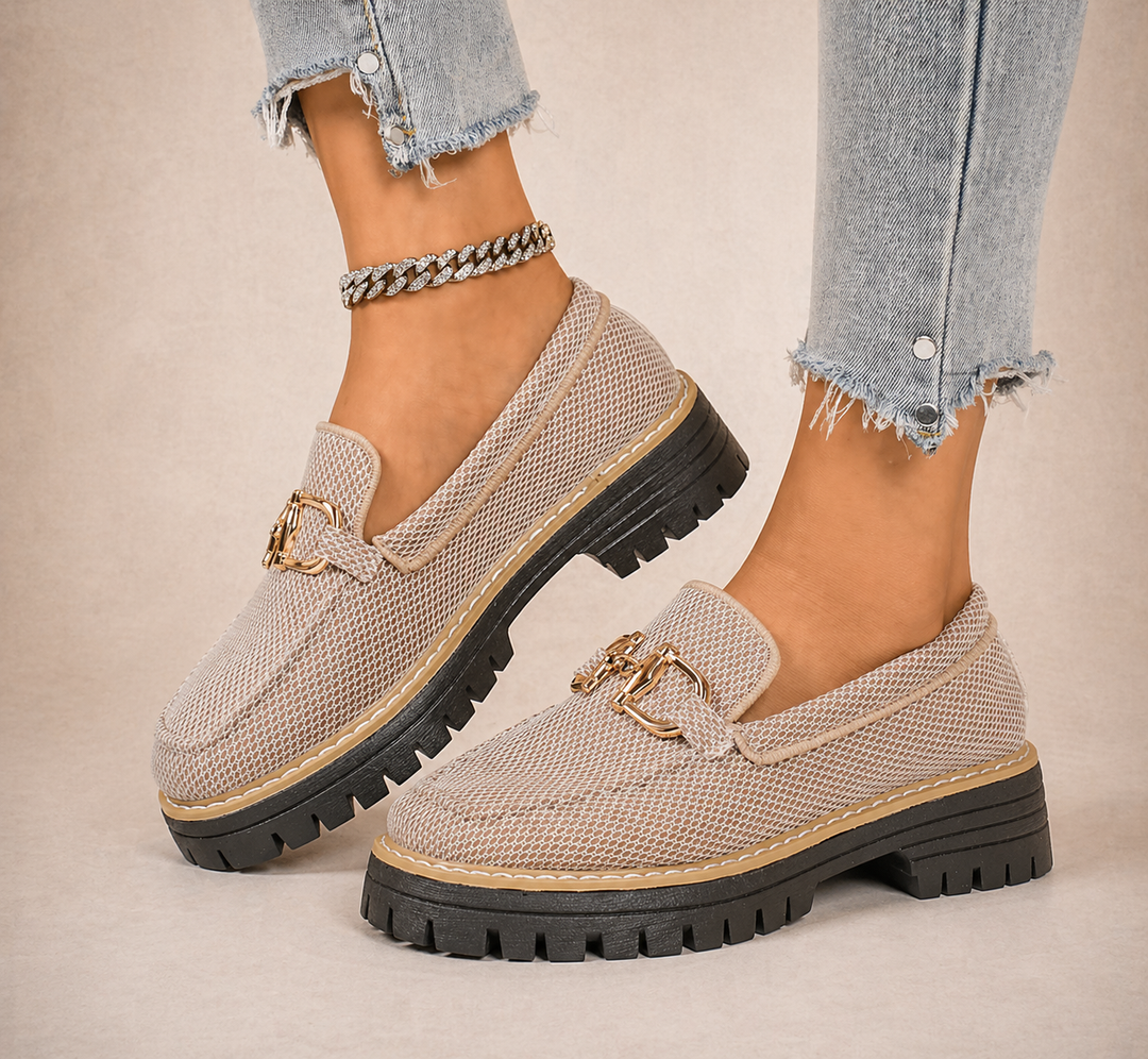 Victoria - Breathable Mesh Loafers with Thick Cushioned Soles
