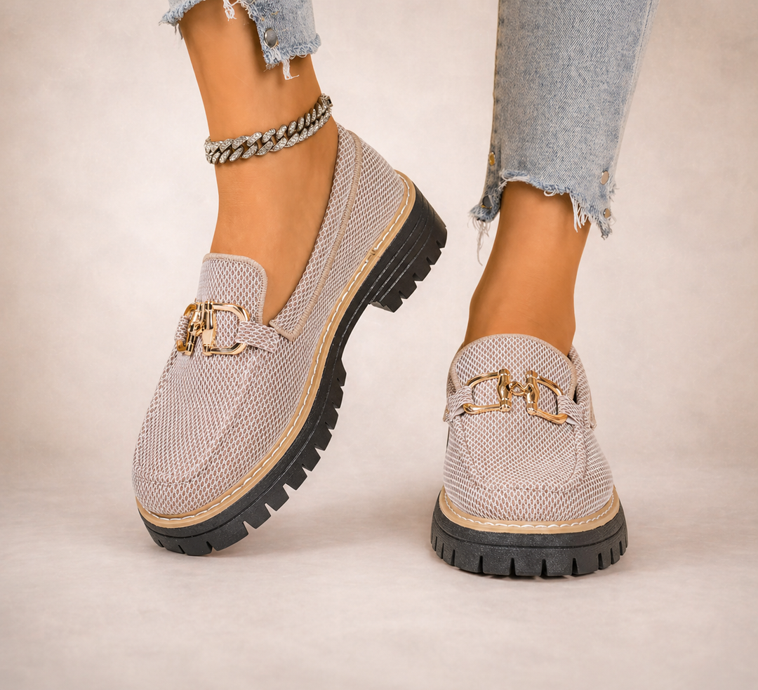Victoria - Breathable Mesh Loafers with Thick Cushioned Soles