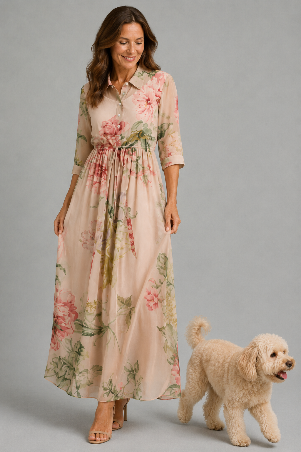 Sandra – Elegant Floral Dress