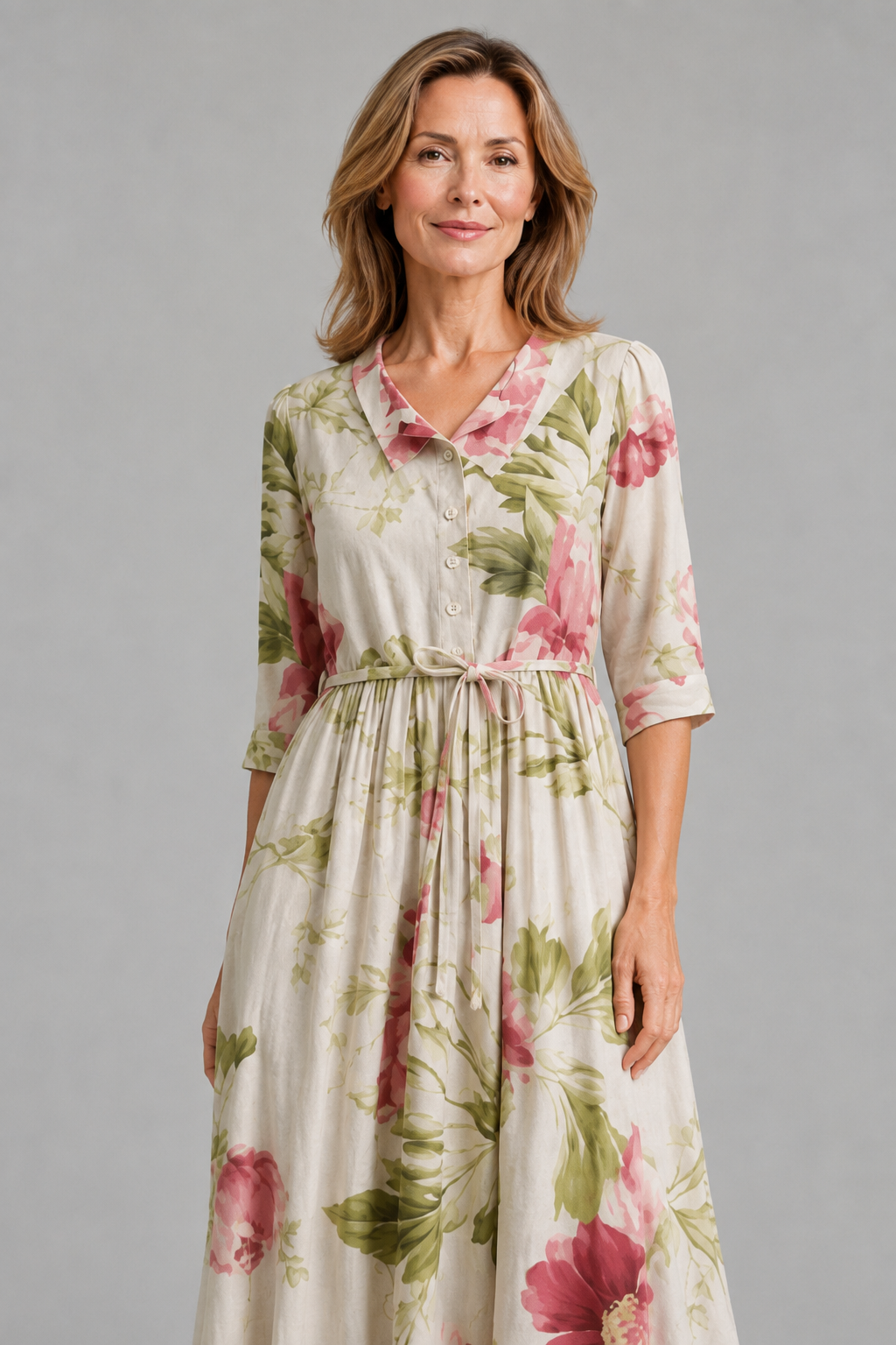 Diane – Elegant Floral Dress