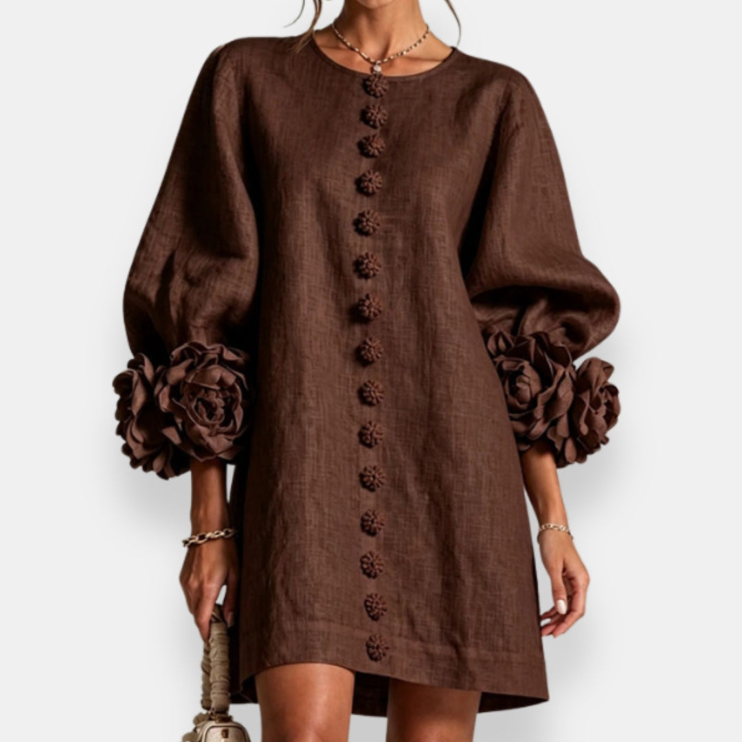 Marcelle | Floral Cuff Mini Dress