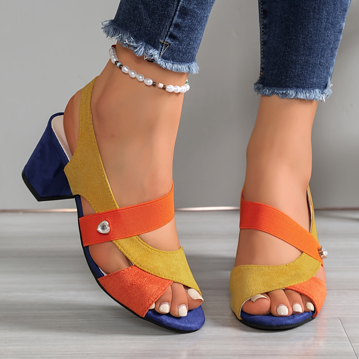 Yvette - Orthopedic Comfort Block Sandals