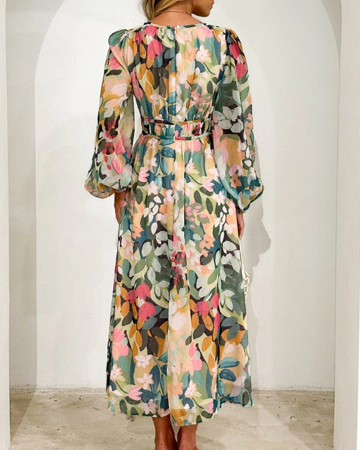 Celine | Feminine Floral Print Dress