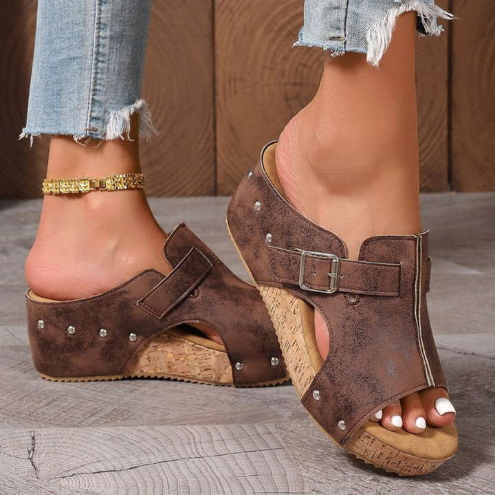 Carol - Comfort Wedge Sandals