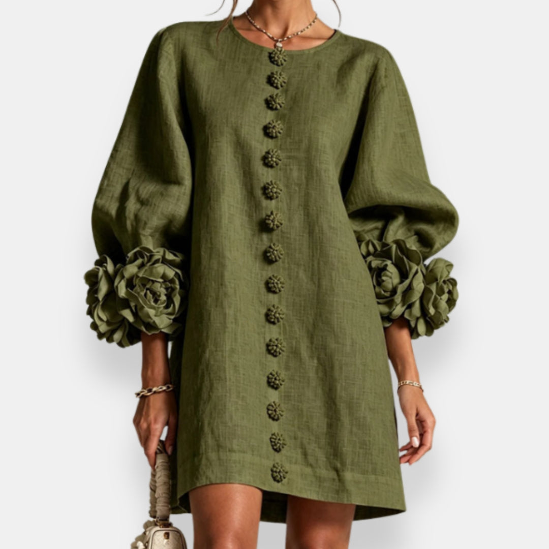 Marcelle | Floral Cuff Mini Dress