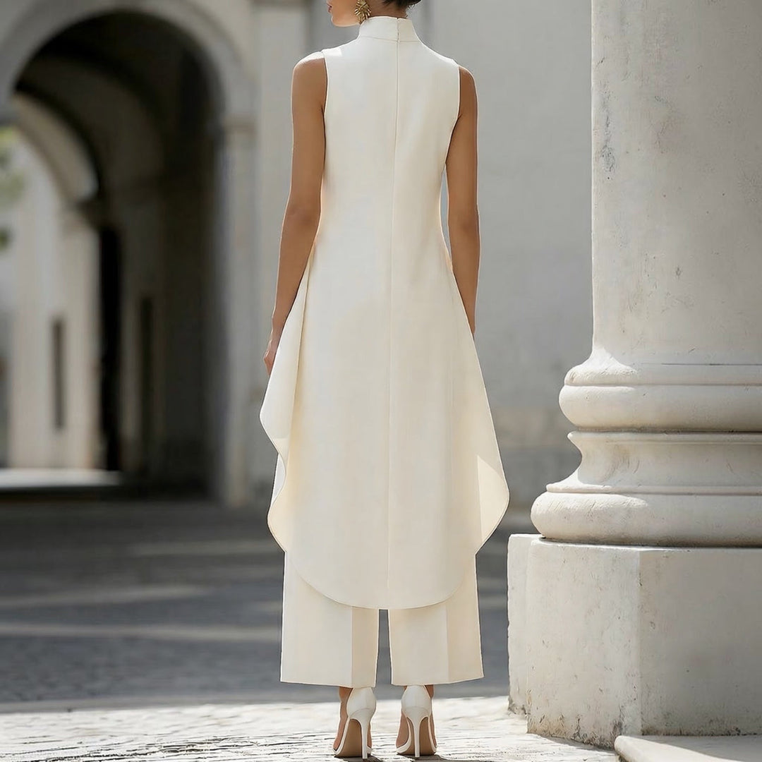 Valentina | Draped Wide-Leg Jumpsuit