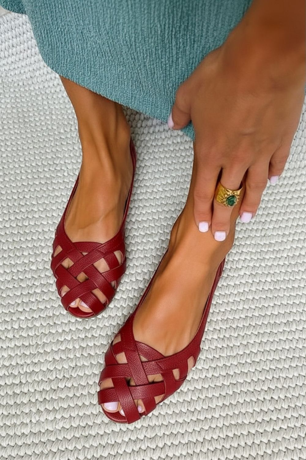 Amber | Comfortable Braided Strap Sandal
