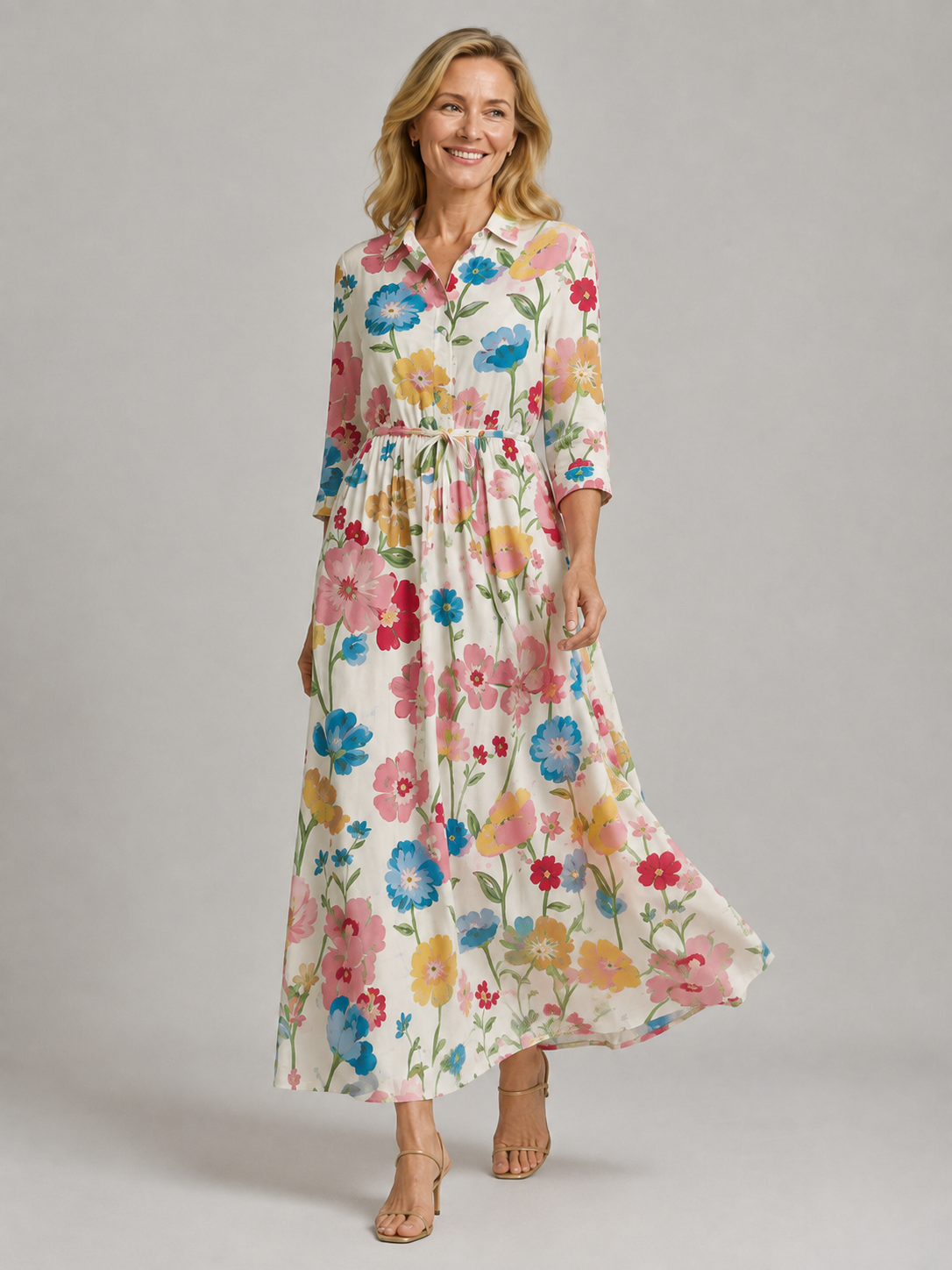 Pamela – Classic Floral Dress