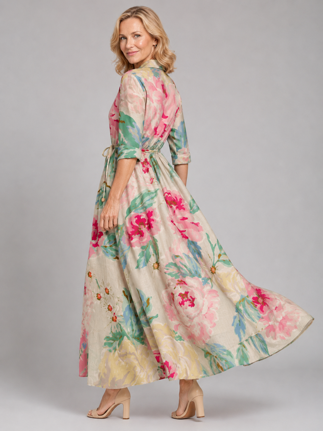 Cynthia – Graceful Floral Dress