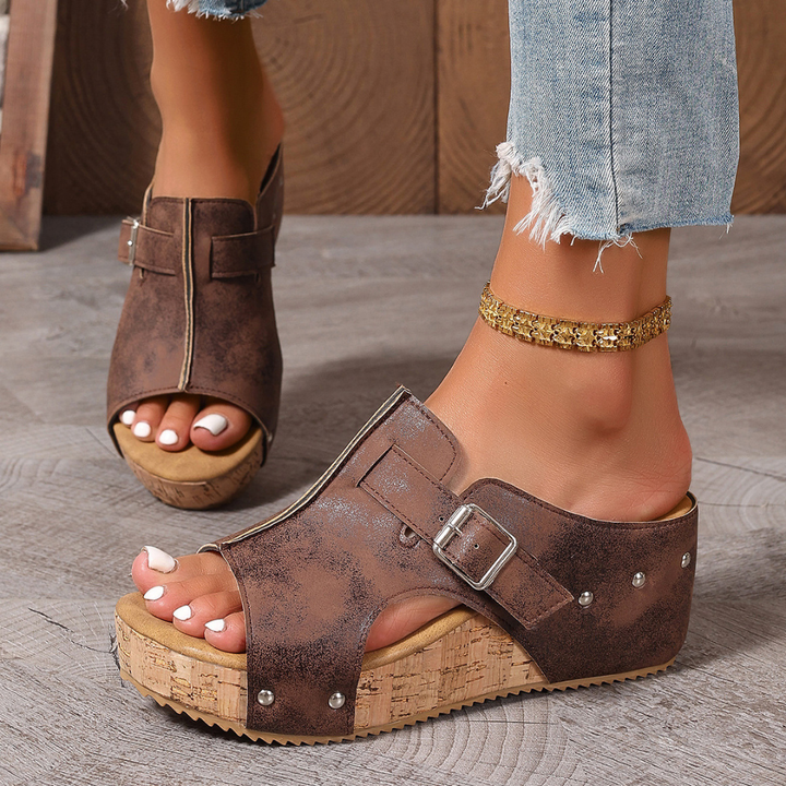 Carol - Comfort Wedge Sandals