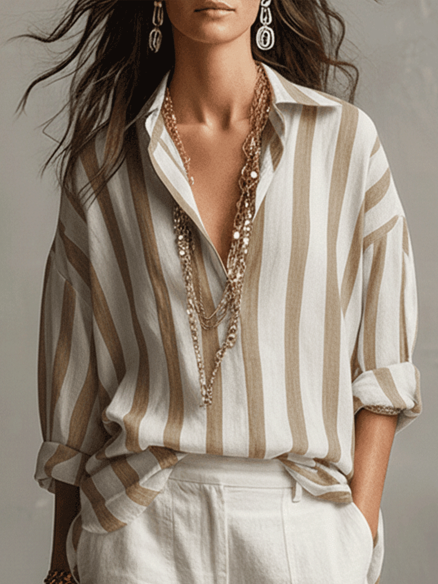 Marina | Relaxed Striped Blouse
