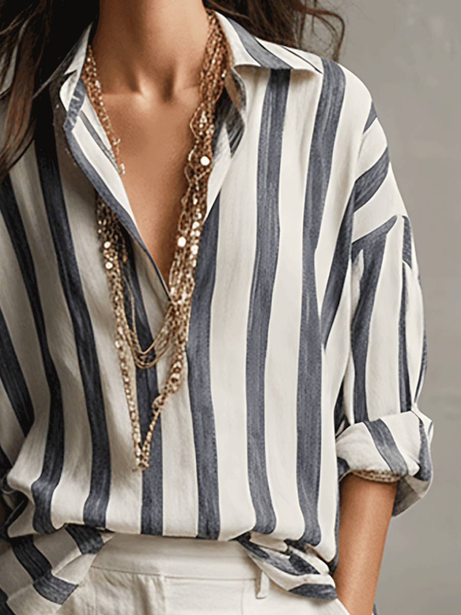 Marina | Relaxed Striped Blouse