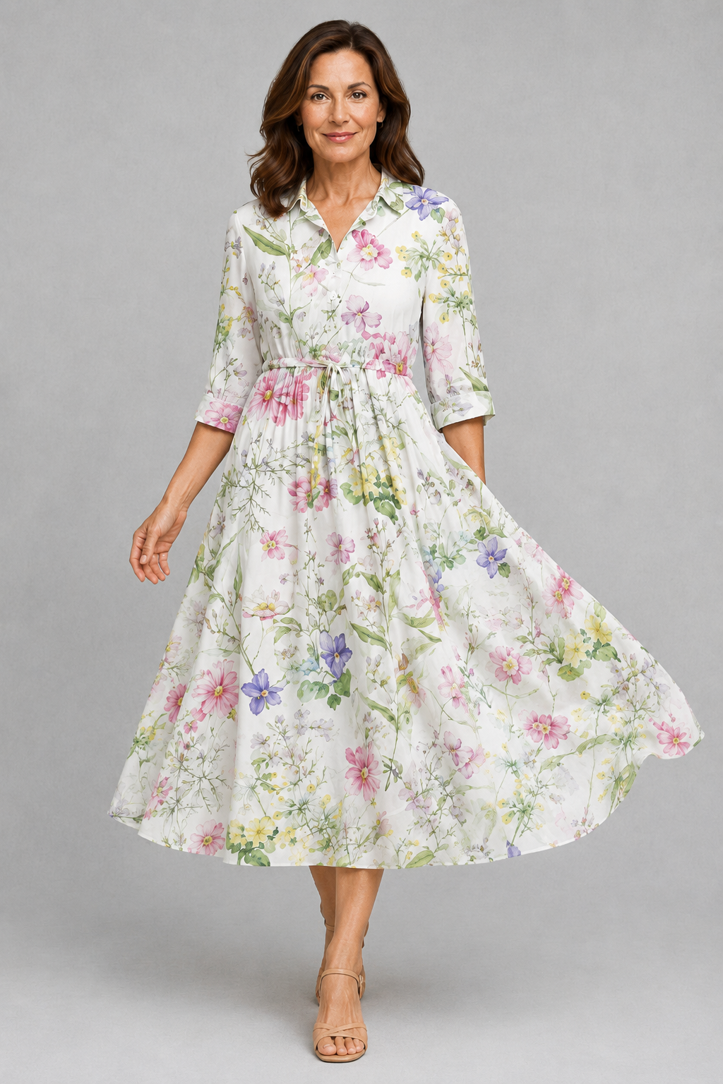 Susan – Elegant Floral Dress