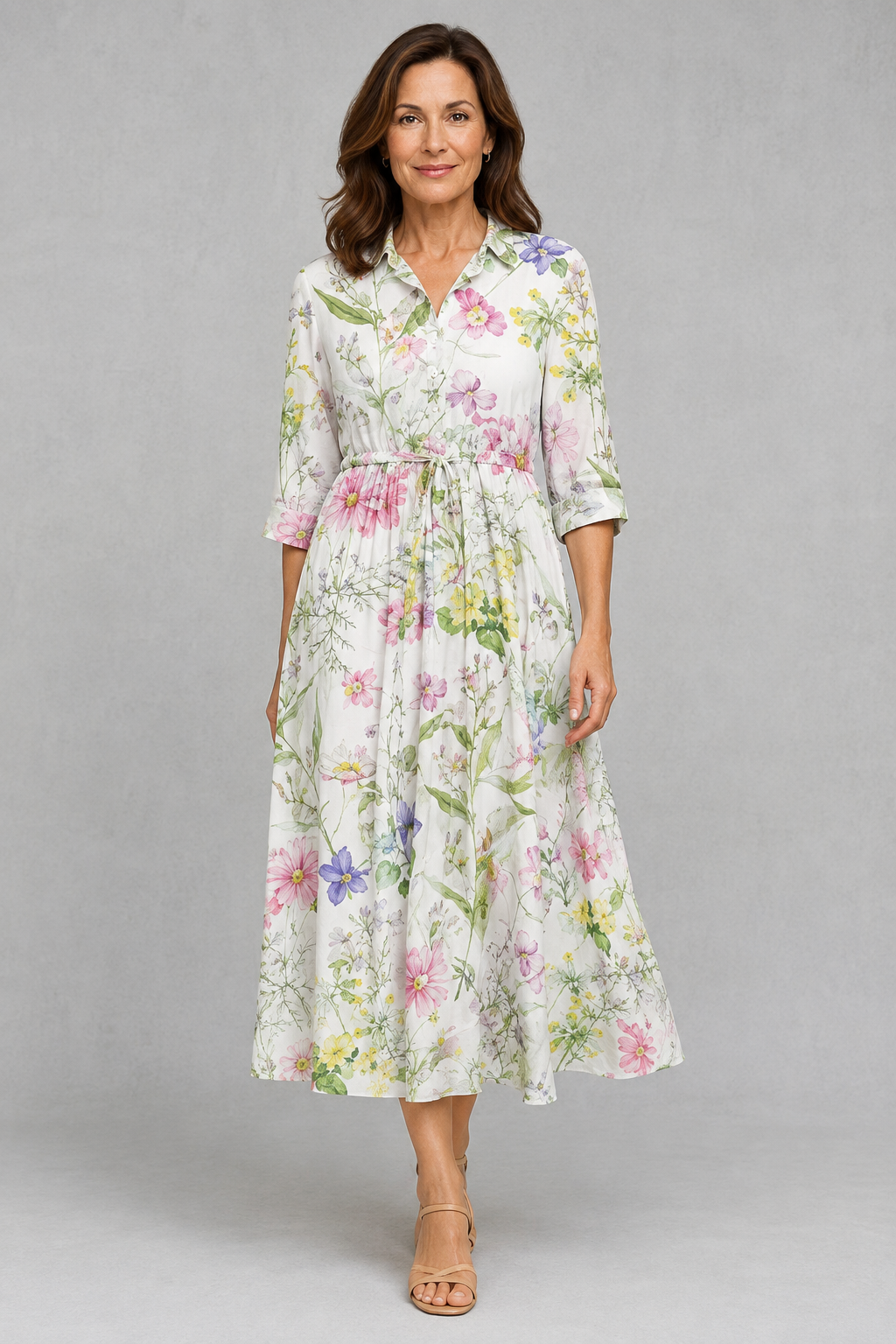 Susan – Elegant Floral Dress