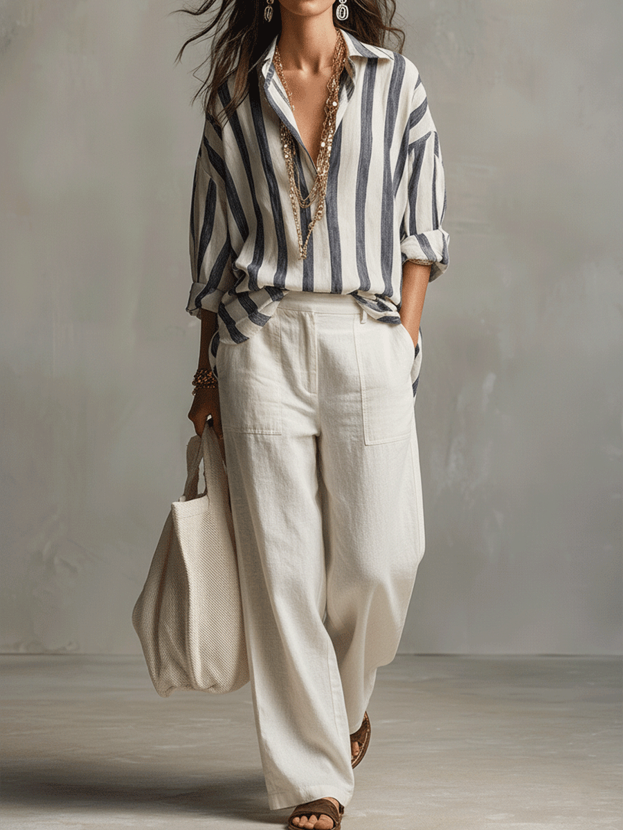 Marina | Relaxed Striped Blouse