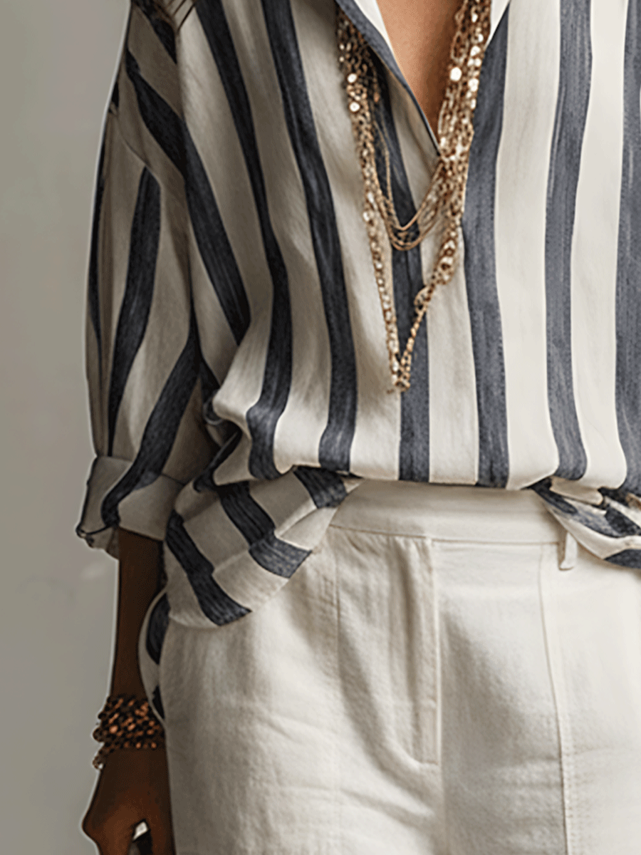 Marina | Relaxed Striped Blouse