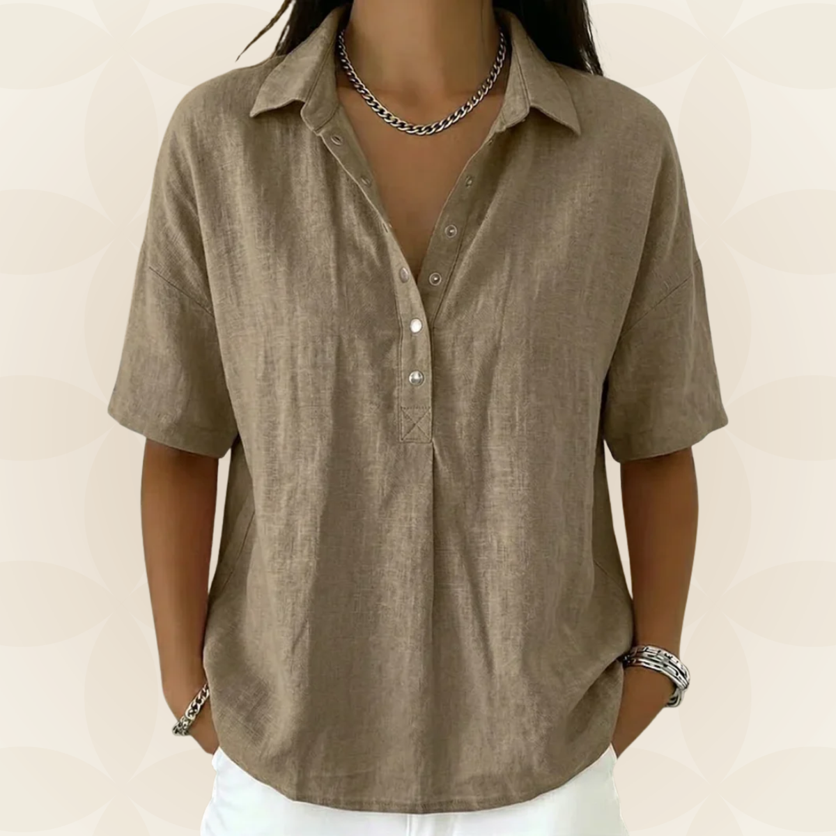 Maeve | Relaxed Collared Blouse