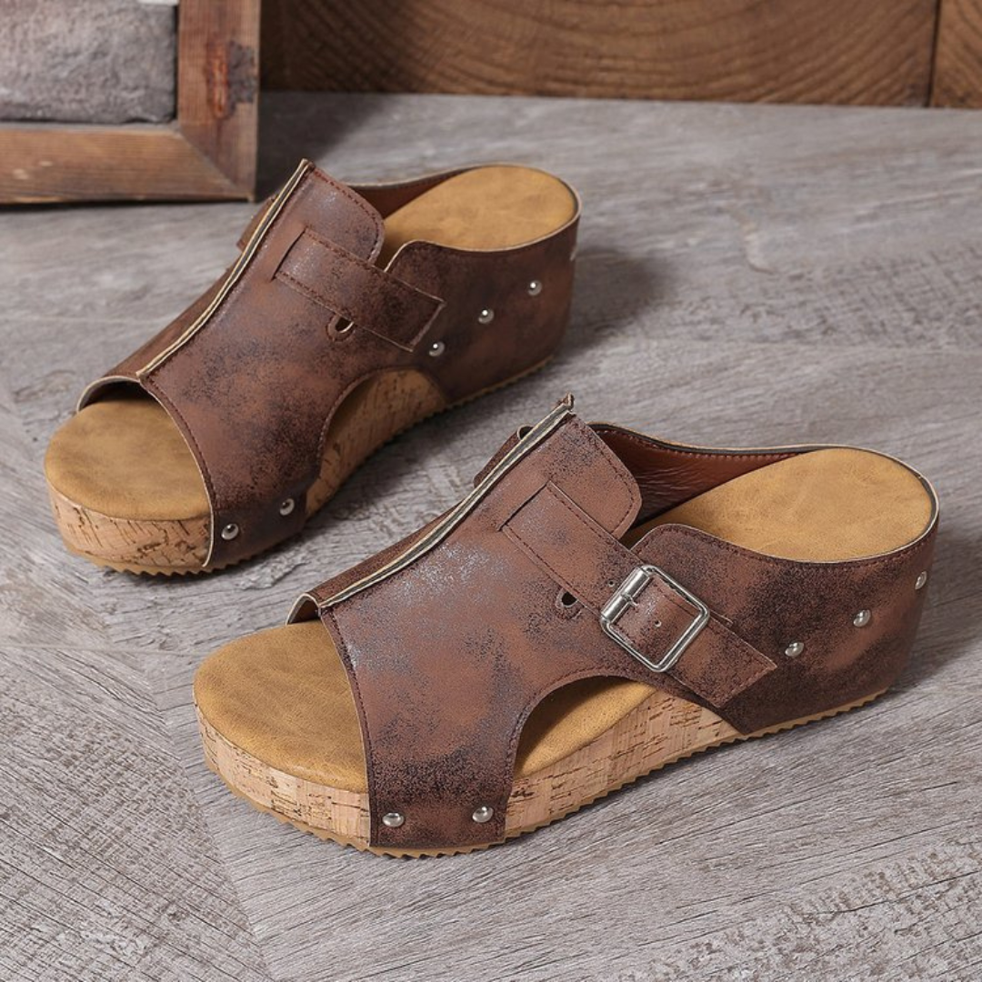Carol - Comfort Wedge Sandals